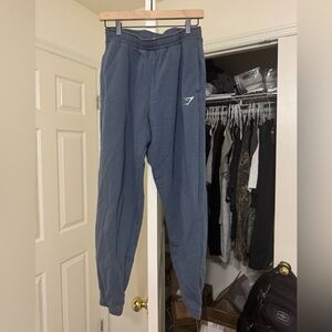 Gymshark unisex Slate Blue Joggers with Logo